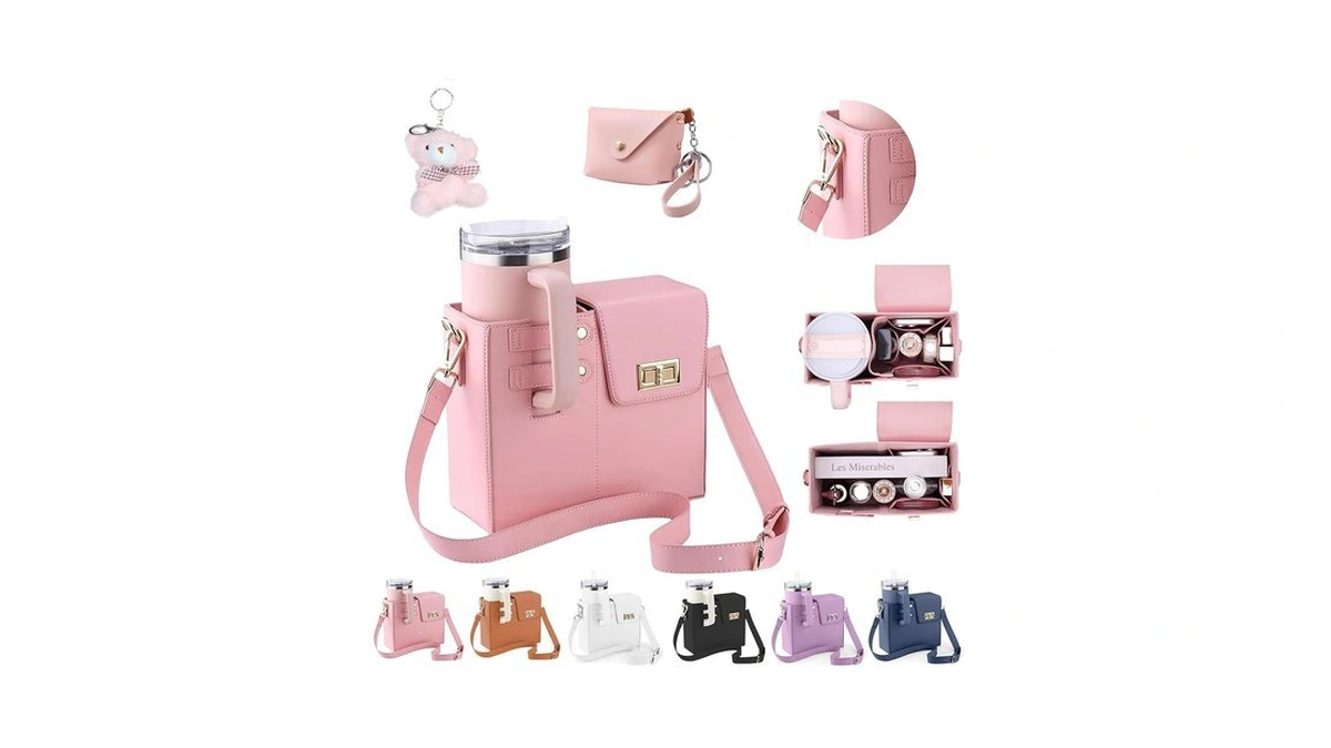 Stanley Purse Cup Holder For 40oz - Portable Crossbody Tumbler