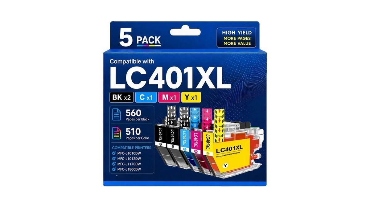 Lc401 Lc401xl Mfc-j1010dw Ink Cartridges Compatible For Brother Printer