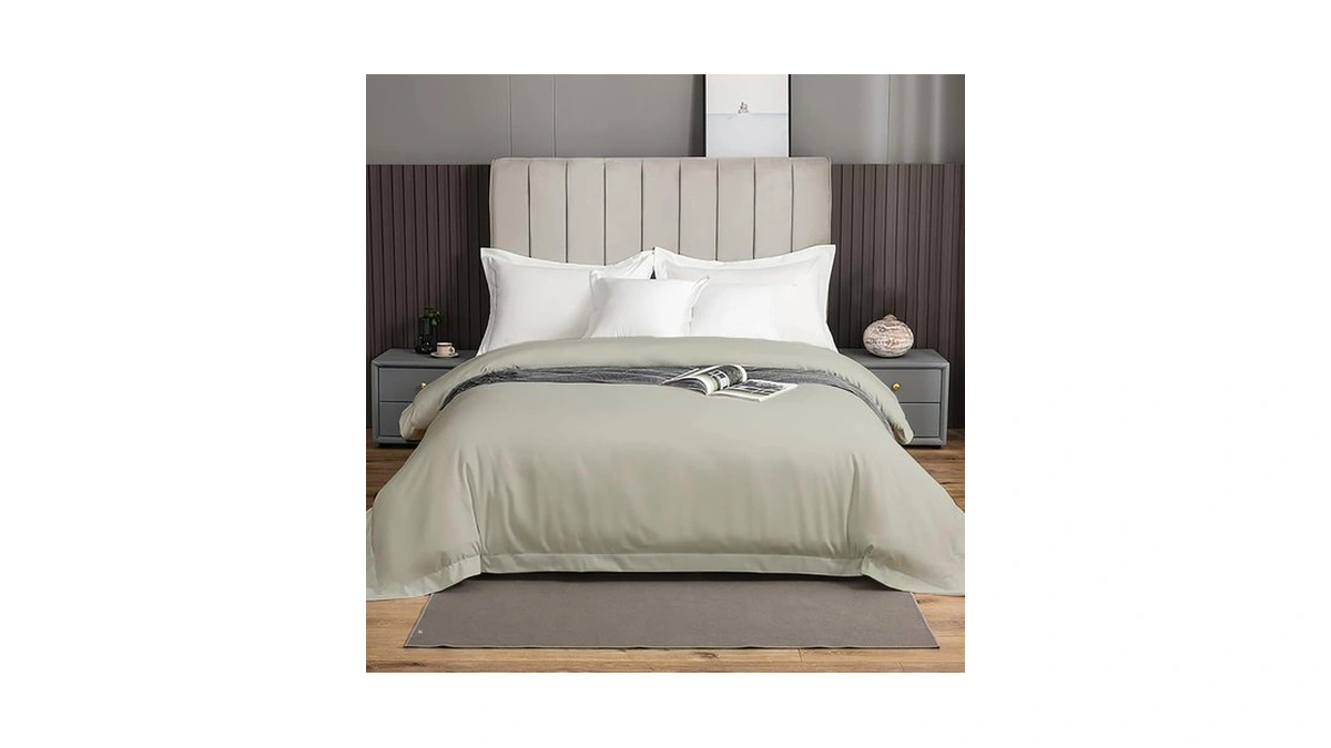 Ebeddy Linens Luxury Duvet Cover Super King Size 108x98 Inch