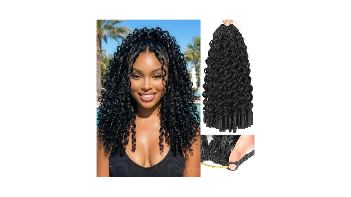 Burmese Curly Crochet Hair 120 Strands Pre-looped 12 Inch 8