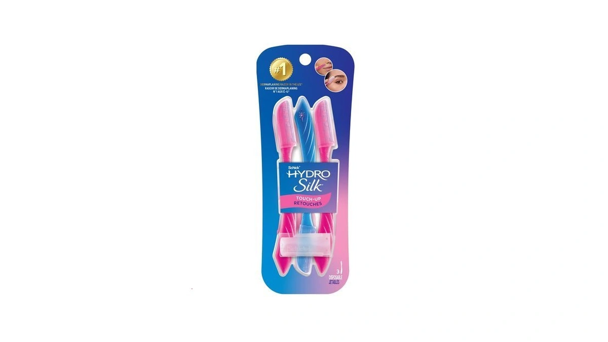 Schick Hydro Silk Touch-up Dermaplane Razor For Women Face, 3