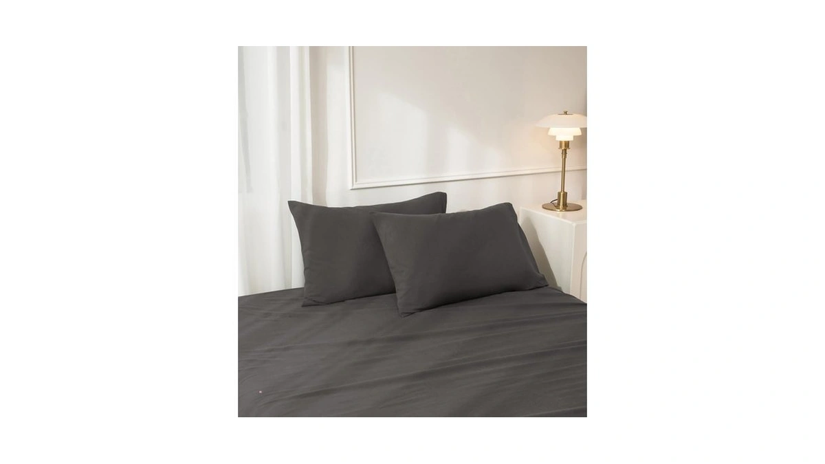 Jiyuan King Washed Cotton Pillowcases, Set Of 2, Relaxed Linen