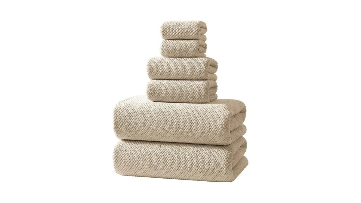 Redkiss 6-piece Bath Towel Set - 2 Washcloths, 2 Hand