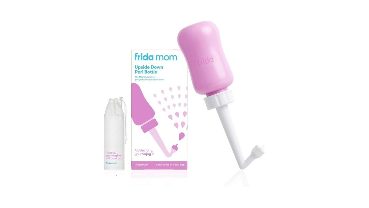 Frida Mom Upside Down Peri Bottle For Postpartum Care, Portable