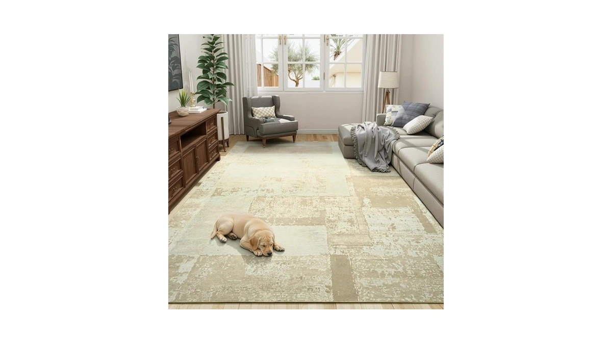 Lochas Rug For Living Room 6x9, Washable Area Rugs For