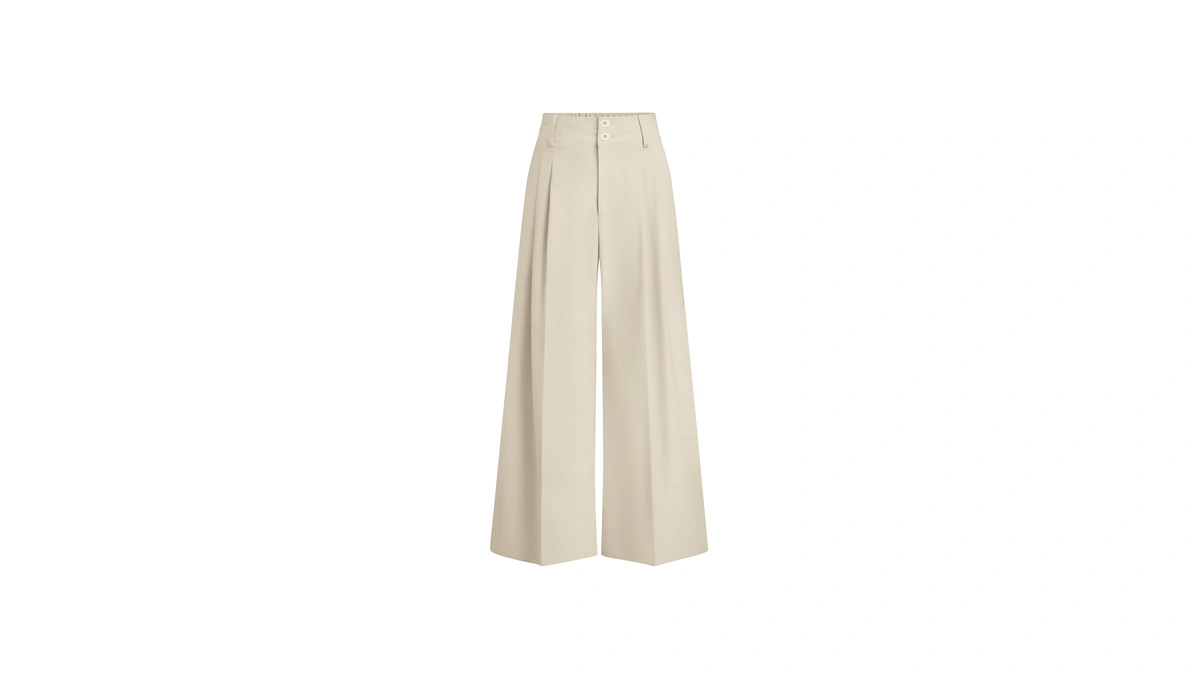 Prettygarden Women's High Waisted Wide Leg Dress Pants,beige,l