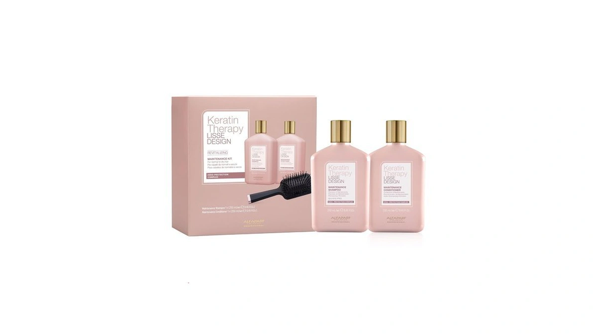 Alfaparf Milano Keratin Therapy Lisse Design Shampoo And Conditioner Set