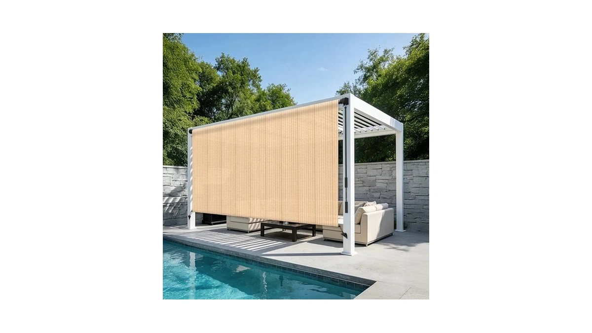 Heng Feng Outdoor Roller Shade 8' W X 6' H