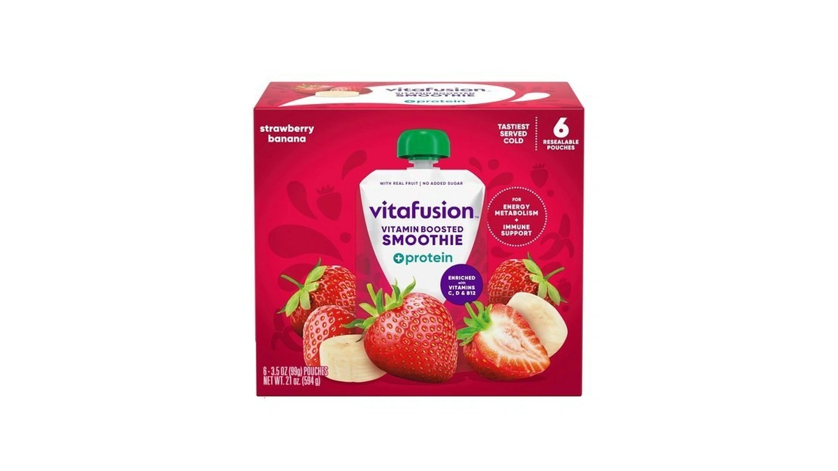 Vitafusion Vitamin-boosted Smoothie +protein For Energy Metabolism And Immune Support,
