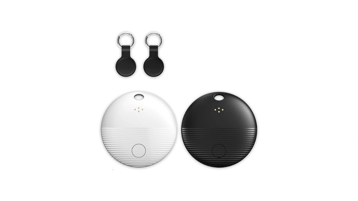 2-pack Bluetooth Tracker Tags Black & White For Android, Works
