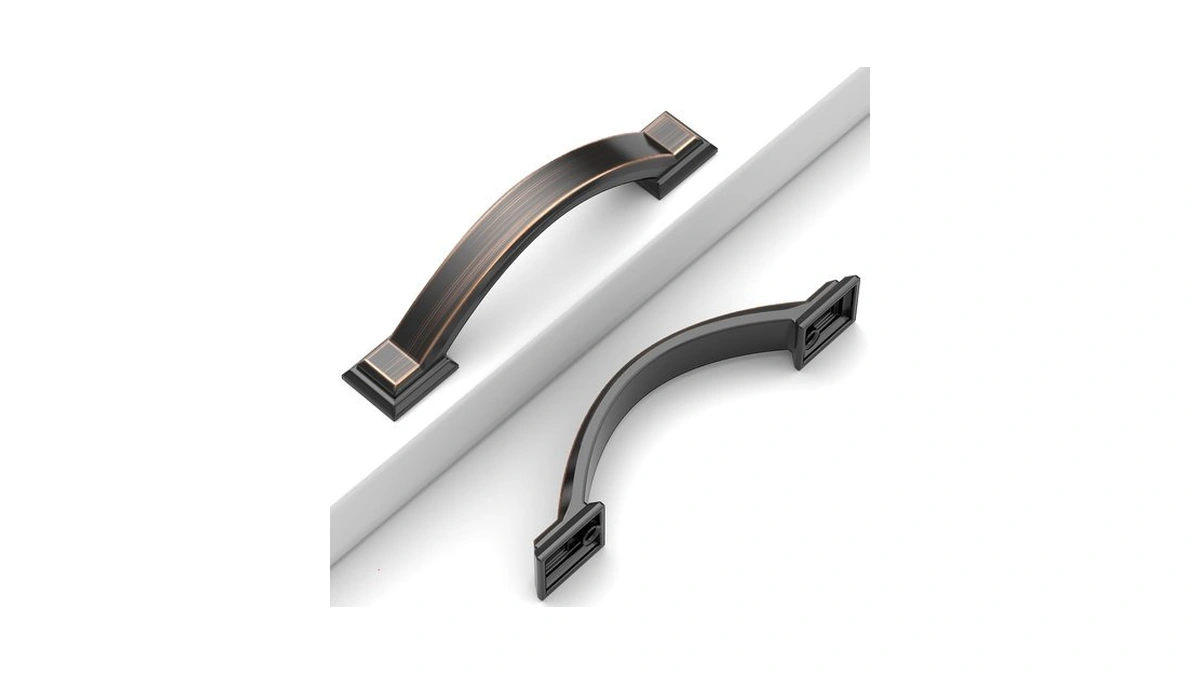 Coinkoly 10 Pack Oil Rubbed Bronze Cabinet Pulls 3''(76mm) Hole