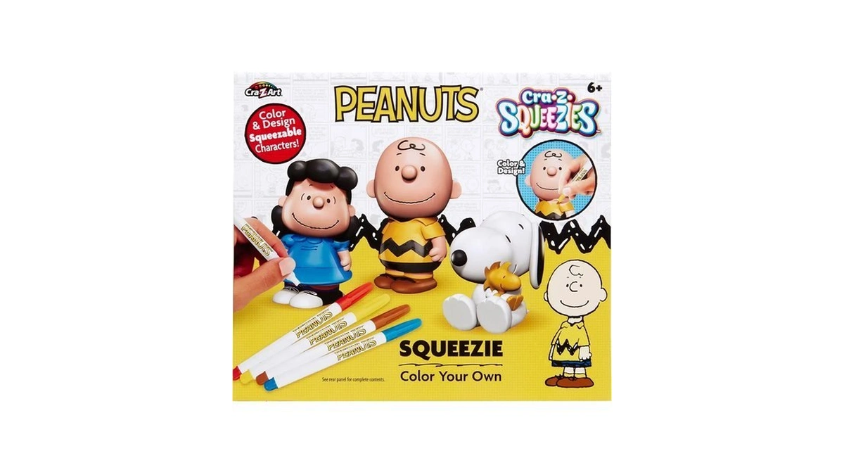 Peanuts Cra-z-squeezies Color Your Own Squeeze Toy Kit For Kids