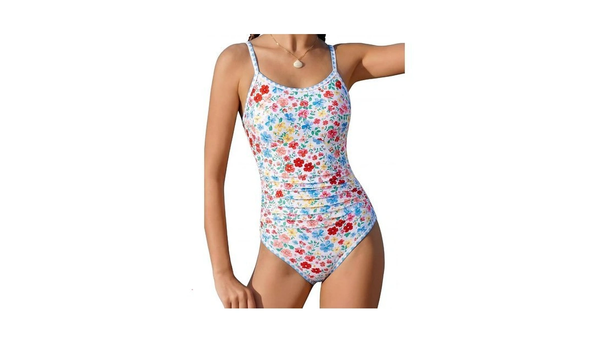 Xiaomosha Girls One Piece Swimsuits Teen Bathing Suit Quick Dry