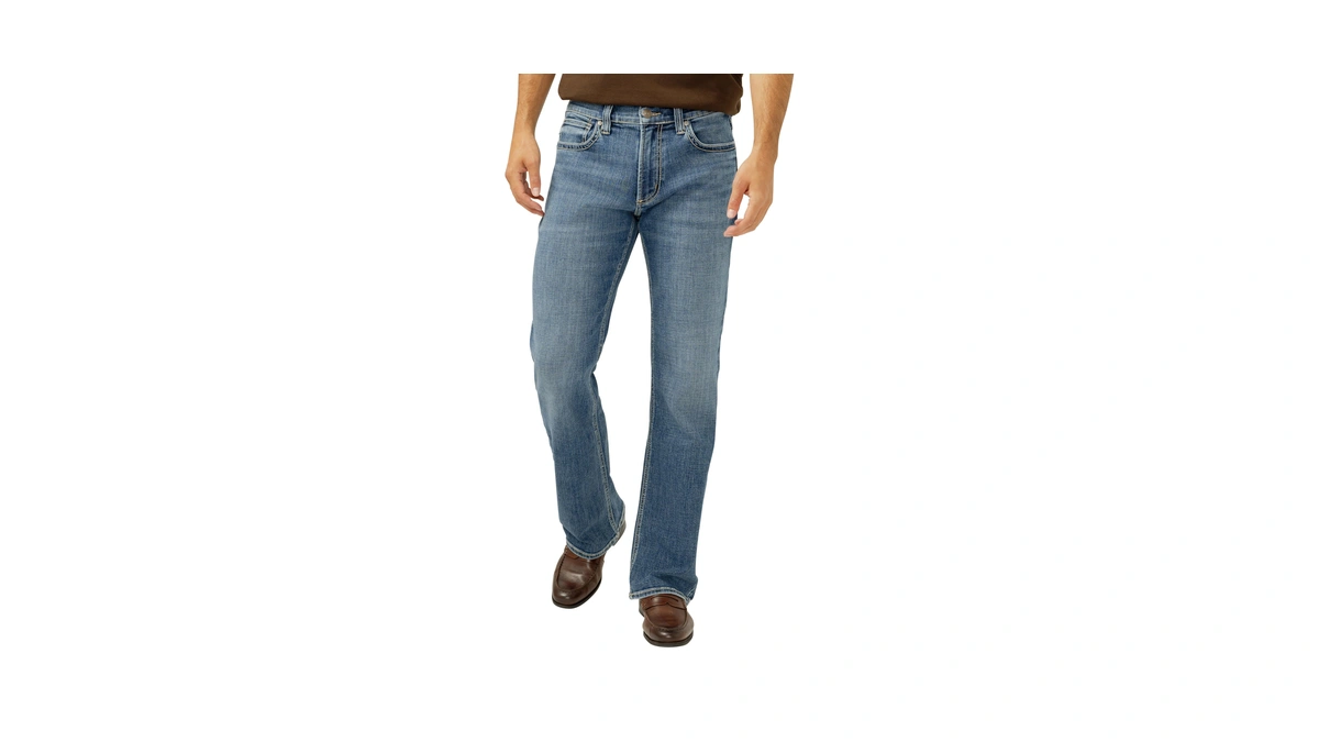 Silver Jeans Co. Men's Zac Relaxed Fit Straight Leg Jeans,