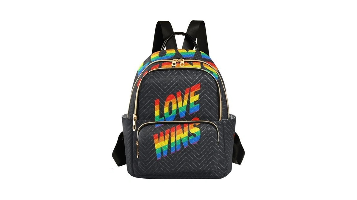 Senya Fashion Mini Backpack Purse - Casual Daily Pride Rainbow