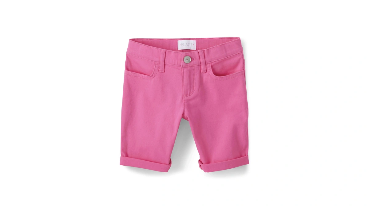 The Children's Place,solid Skimmer Shorts,french Rose,14