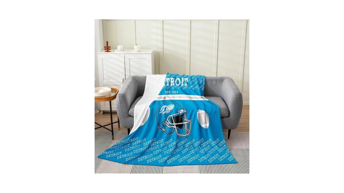 Feelyou American Football Fleece Throw Blanket Boys Flannel Blanket Plush