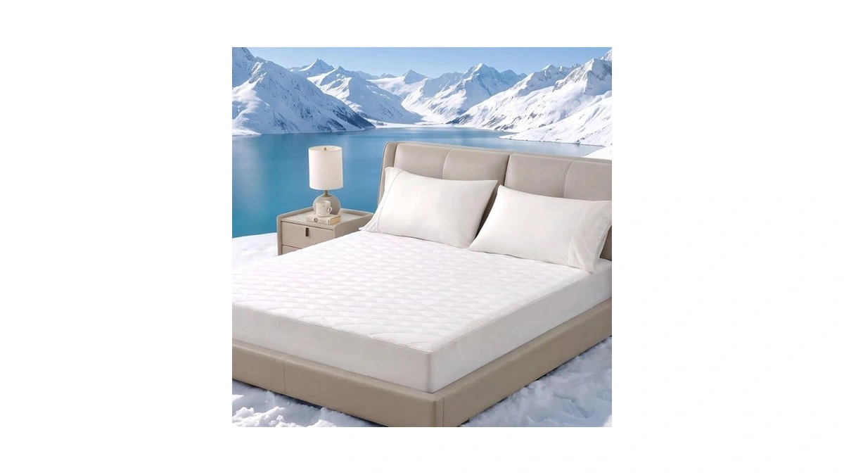Cozy Bliss Cooling Mattress Pad King, Waterproof Mattress Topper With