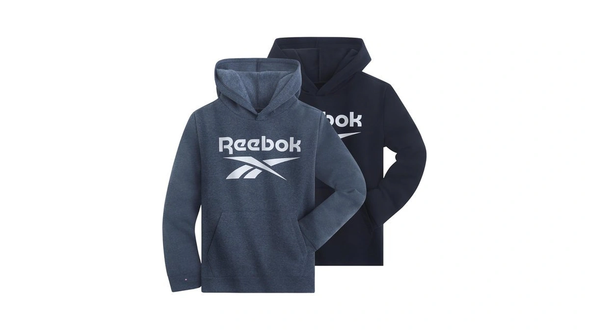 Reebok Boys Fashion Hoodie Sweatshirts 2 Pack Fleece Hoodies For