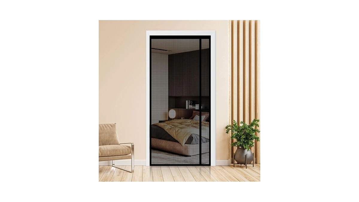 Reversible Left Or Right Side Opening Magnetic Screen Door, Narrow