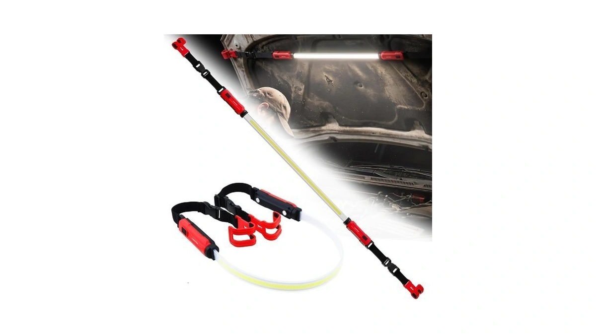 Laimittos Rechargeable Underhood Work Light, 1000lm Magnetic Under Hood Light