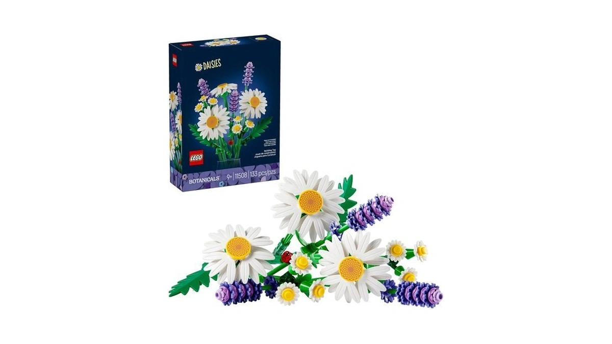 Lego Botanicals Daisies Building Toy - Artificial Flowers Crafting Kit