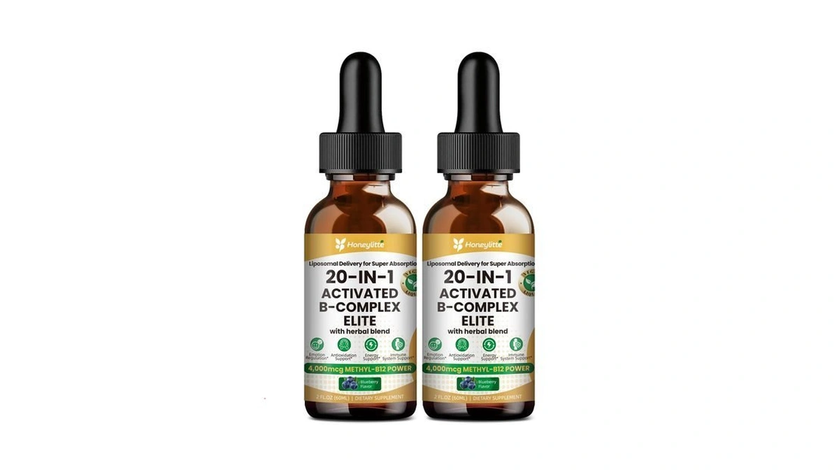 Honeylitte Liquid B Complex With 4000mcg Methylcobalamin B12 – Ultra