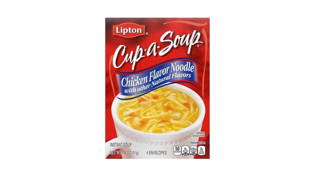 Lipton Chicken Noodle Cup-a-soup 1.8 Oz, Instant Soup Cup, 4pk