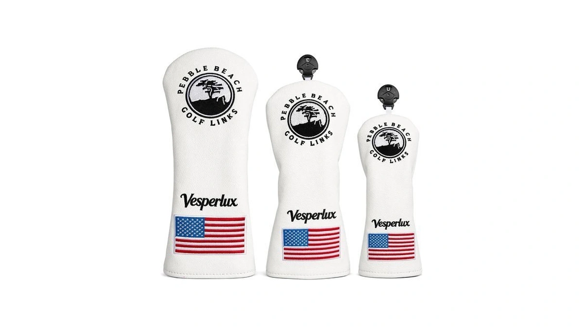 Vesperlux Coastal Beach Flag Golf Head Covers Driver Fairway Wood