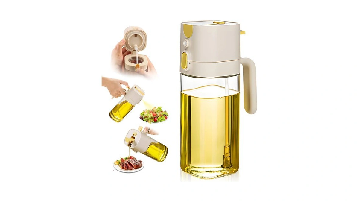 Muoomu Oil Sprayer For Cooking, Upgraded Olive Sprayer Bottle, Air