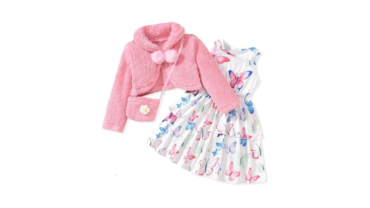 9t Girls Clothes Little Toddler Girl Fall Outfit Butterfly Sleeveless
