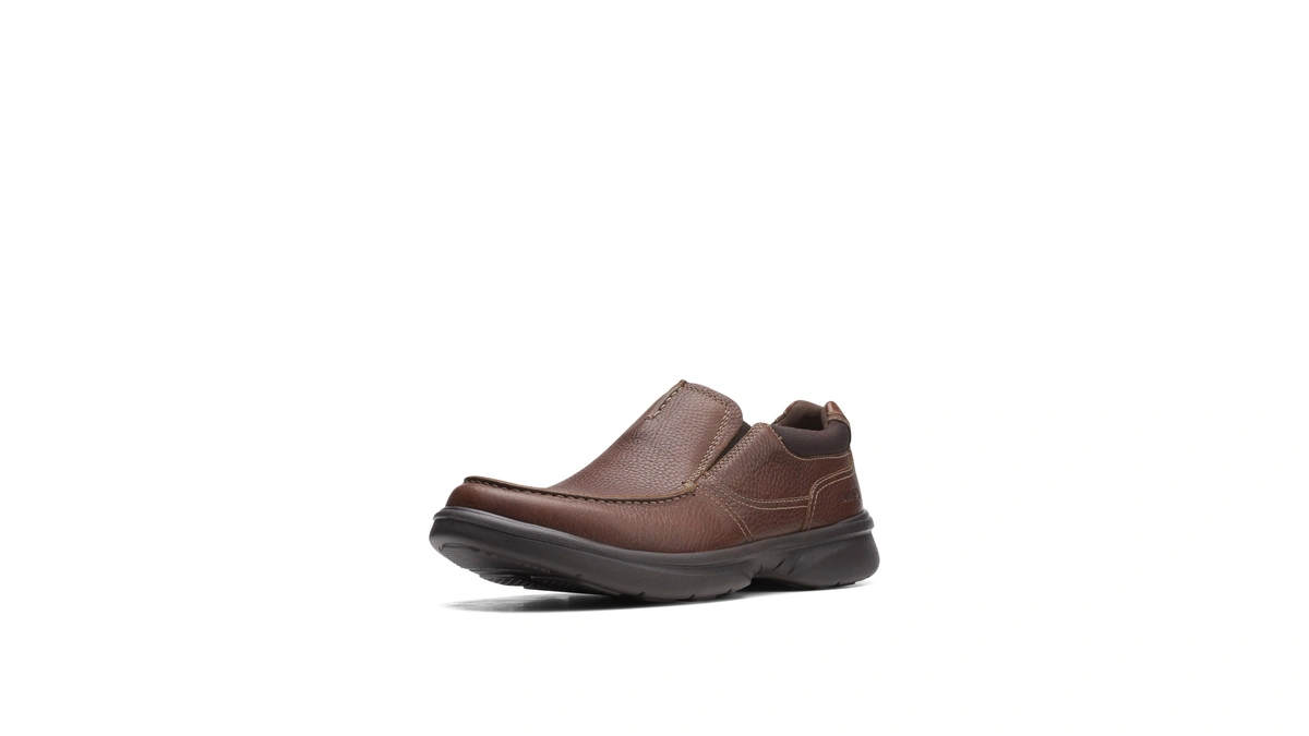 Clarks Mens Bradley Free Loafer, Tan Tumbled Leather, 7.5 Us