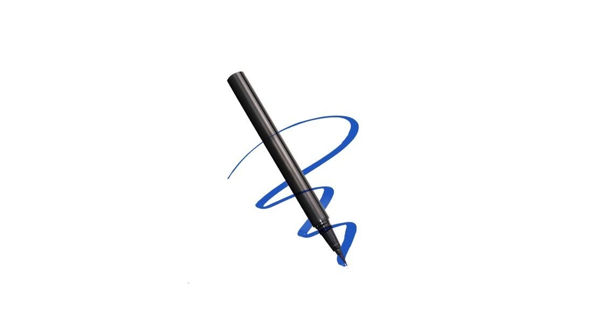 Bistopia Black Liquid Eyeliner, Ultra Fine Flexible Tip, Waterproof Smudge-proof