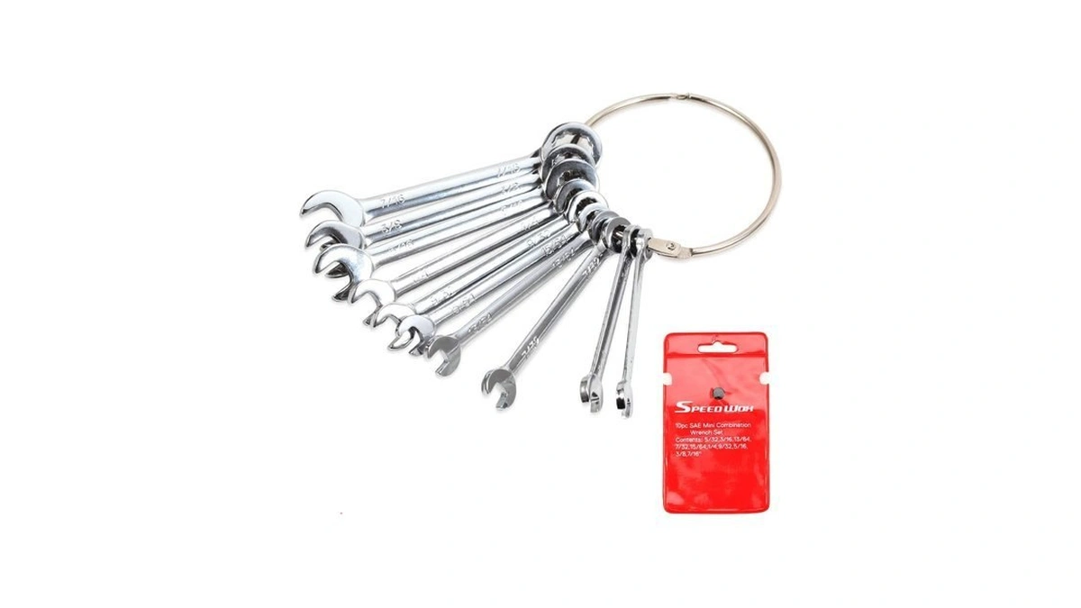 Speedwox Mini Sae Ignition Wrench Set 10 Pcs 5/32"-7/16" Standard