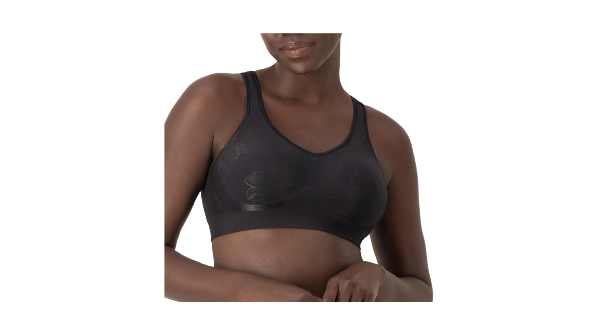 Bali Women's Comfort Revolution Shaping Wirefree Bra Df3488, Black Tropic,