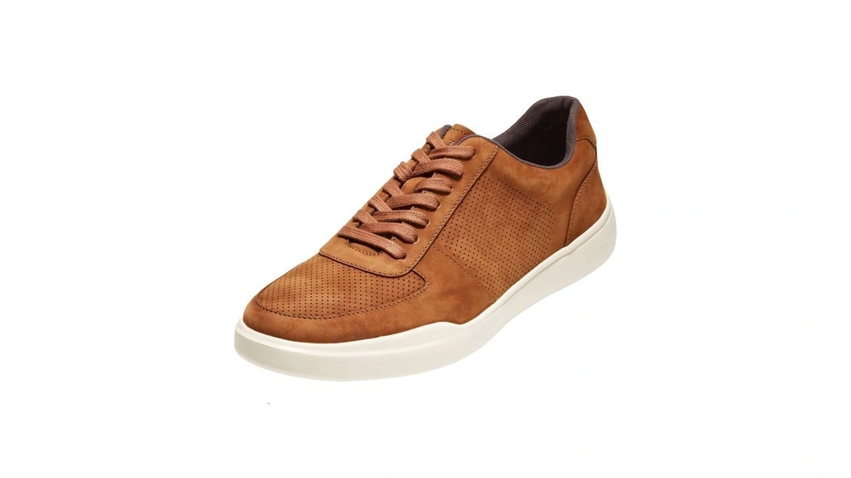 Cole Haan Mens Grand Crosscourt Modern Perforated Sneaker, British Tan,