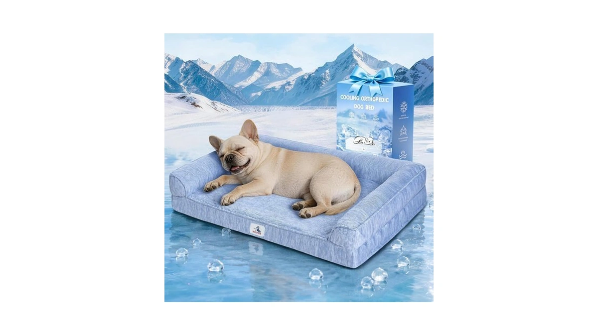 Cooling Dog Bed Orthopedic For Small Dogs ＆ Instant Chill＆