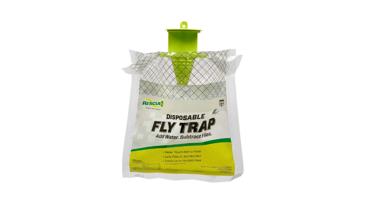 Rescue! Outdoor Disposable Fly Trap – Hanging Fly Catcher With