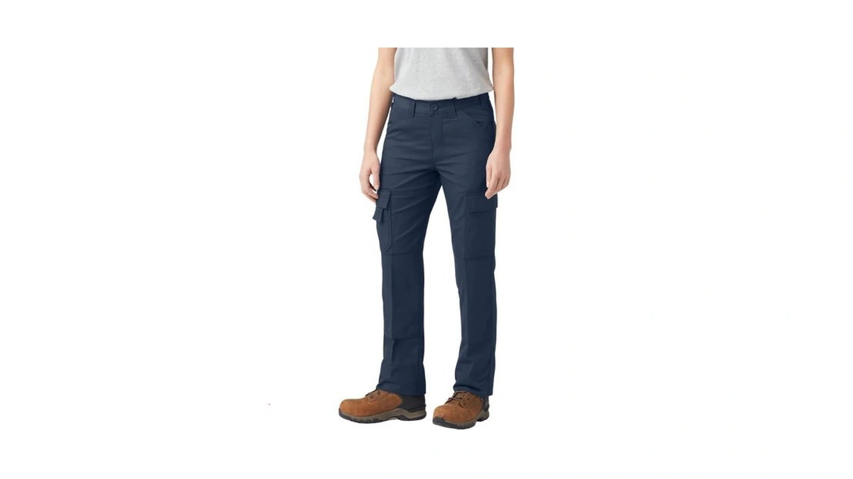 Dickies Women's Everyday Flex Cargo Pants, Dark Navy, 14