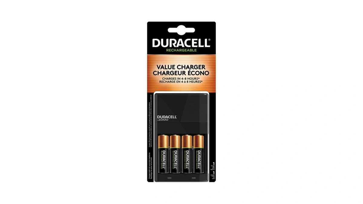 Duracell Ion Speed 1000-battery-charger For Aa And Aaa-batteries, Includes 4