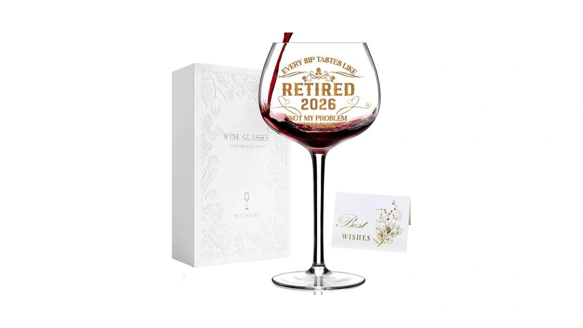 Zclomolc 2026 Retirement Gifts For Women Men,funny Retirement Decorations,retired Wine