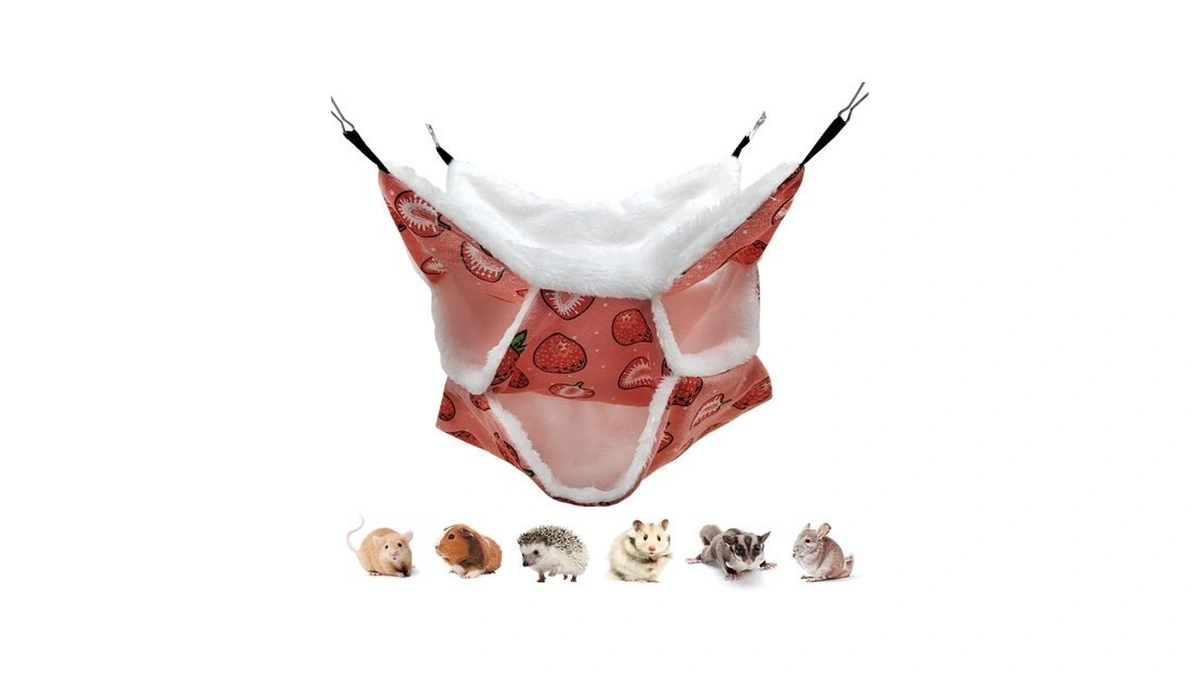 Leftstarer Triple-layer Sugar Glider Hammock, Small Pet Cage Hammock, Sugar
