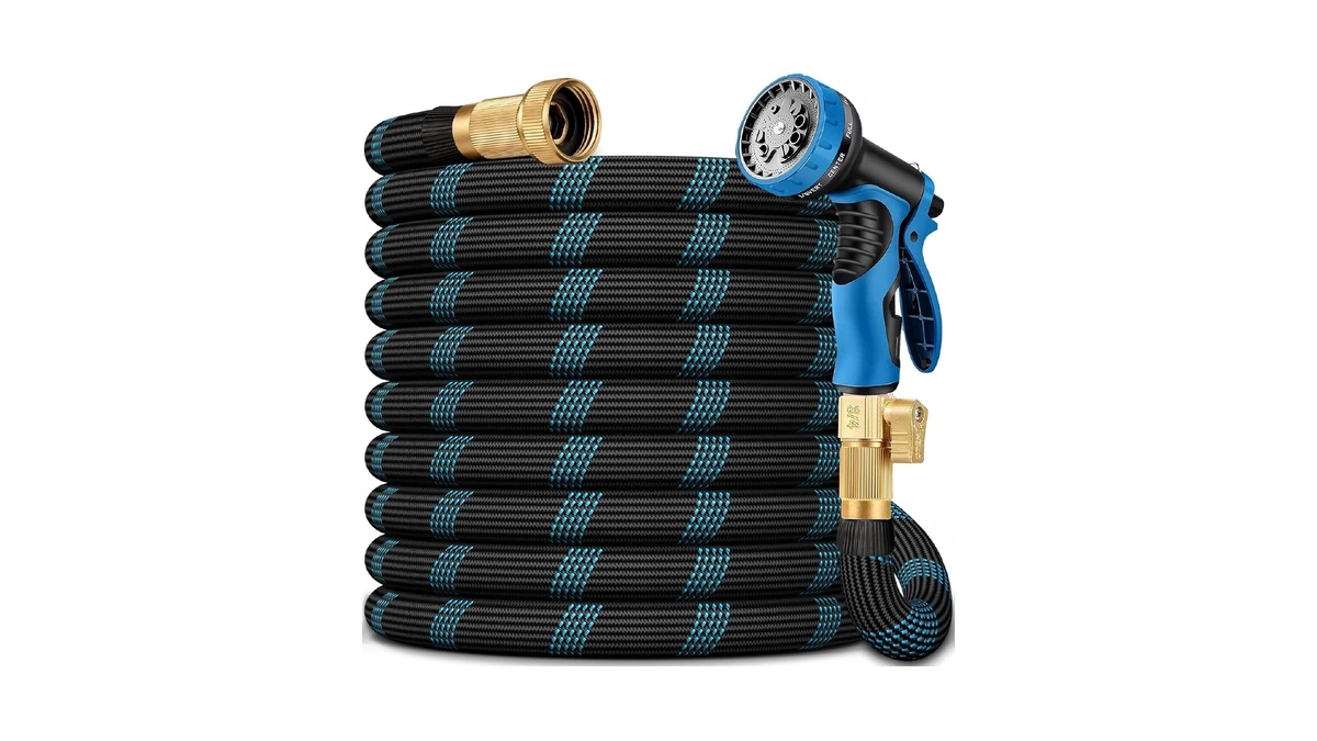 100 Ft Non-expandable Garden Hose, 2026 Upgraded Lightweight Garden Hoses,ultra