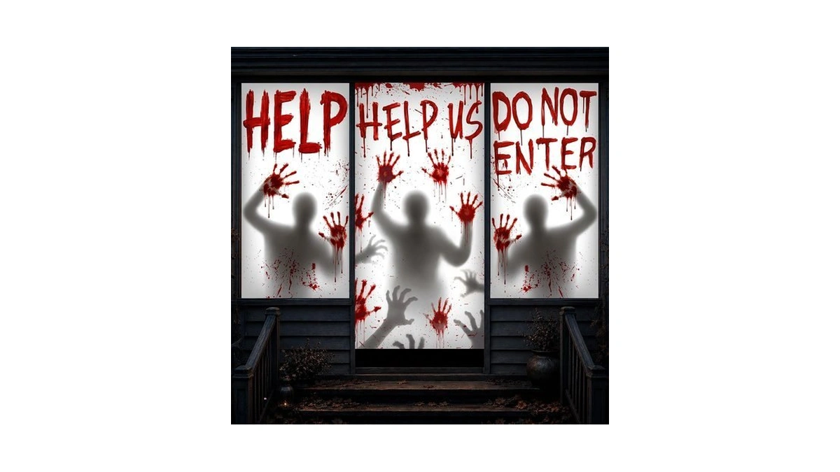 Amazon : Halloween Decorations Door Cover Hallowe
