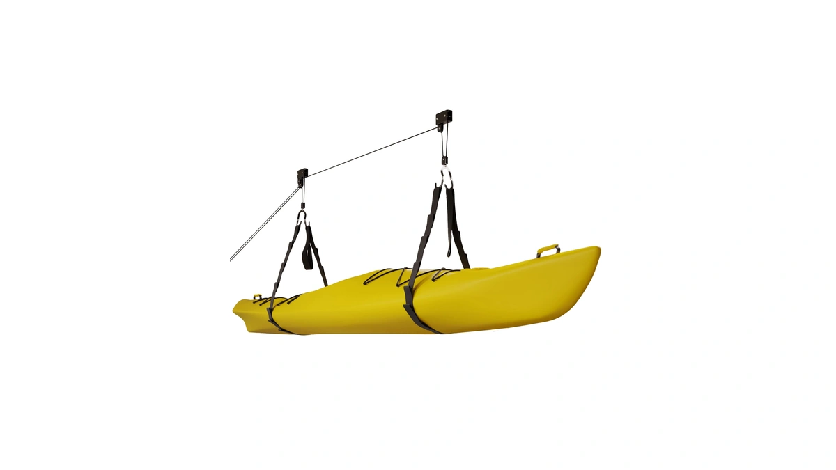 Kayak Storage Hoist - Overhead Pulley System With 125lb Capacity
