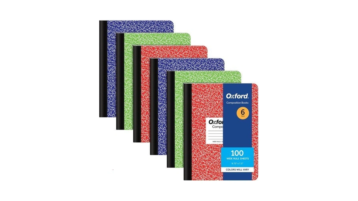 Amazon : Oxford Composition Notebooks, 6 Pack, Co