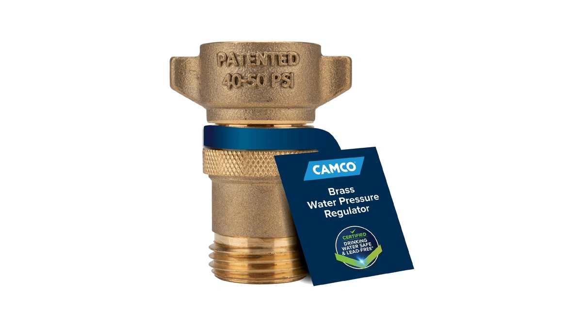 Camco Brass Marine/rv Water Pressure Regulator - Drinking Water Safe