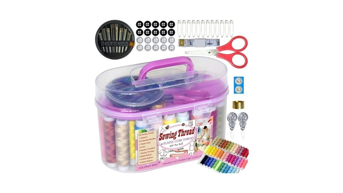 40 Spools Of Sewing Thread,gift Box Portable Basic Sewing Repair