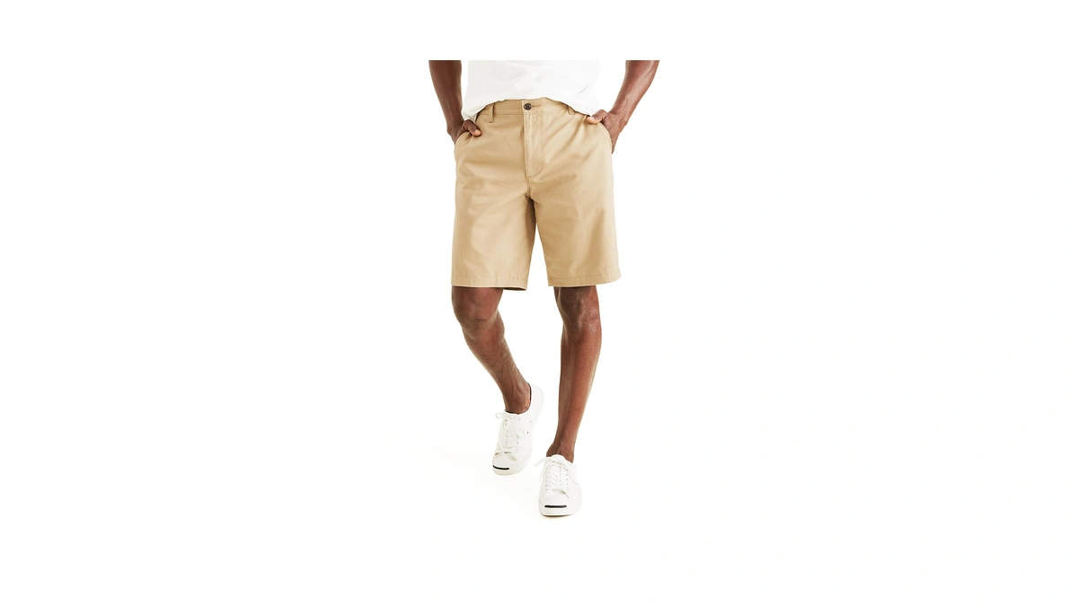 Dockers Men's Perfect Short Classic Fit 10.5", Sand Dune Khaki,