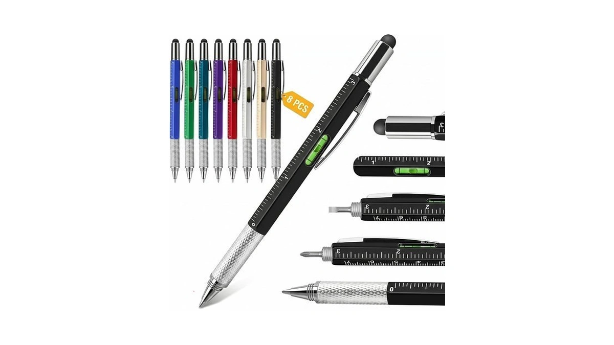 Xwldolmi 8pcs Multitool Pens For Men, For Dad Husband Him,
